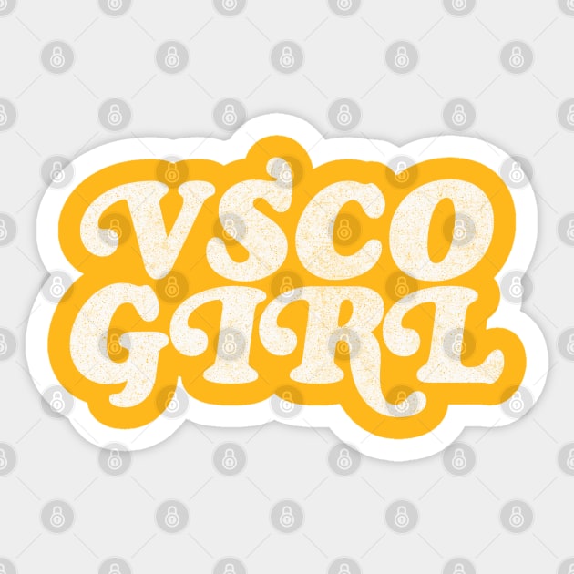 VSCO GIRL / Retro Typography Design Sticker by DankFutura